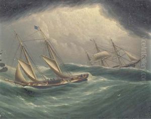 Ocean Scene - "henrietta" Scudding