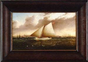 The Yacht "orient" Off Castle Garden by James Edward Buttersworth