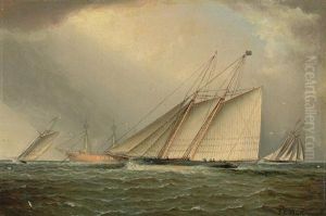 Yachts Rounding The "nore" Light Ship