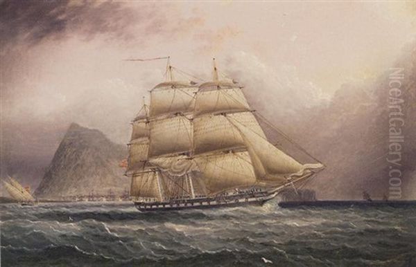 American Frigate Off Gibralter - view 1