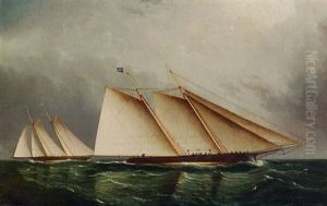 Yacht "dauntless" Racing Toward Victory