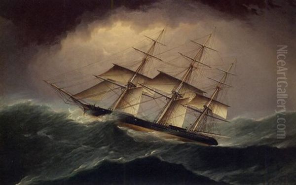 Clipper In A Heavy Sea - view 1