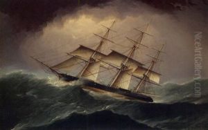 Clipper In A Heavy Sea by James Edward Buttersworth