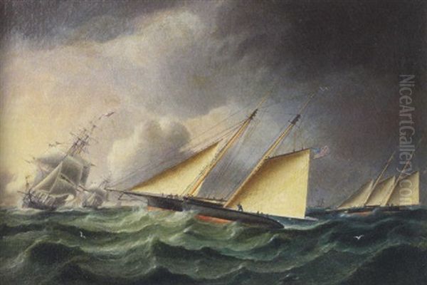 Schooners And Merchantman - view 1