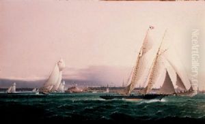 New York From The Bay by James Edward Buttersworth