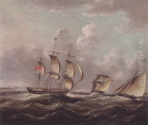 Shipping Off The Coast by James Edward Buttersworth