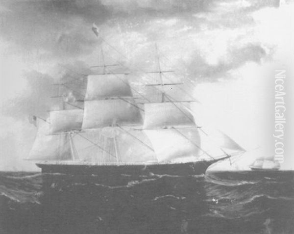 The American Clipper Ship "flying Fish" - view 1