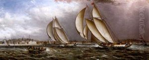 Yacht Race In Gloucester Harbor