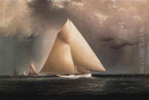 The Sloop 'galatea' by James Edward Buttersworth