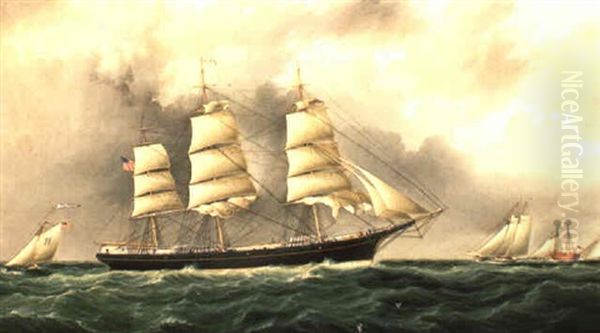 Sailing Near Sandy Hook - view 1