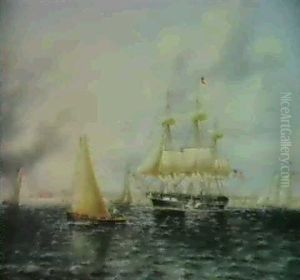 New York Harbor by James Edward Buttersworth