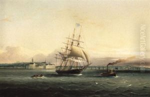 Arriving In Port by James Edward Buttersworth