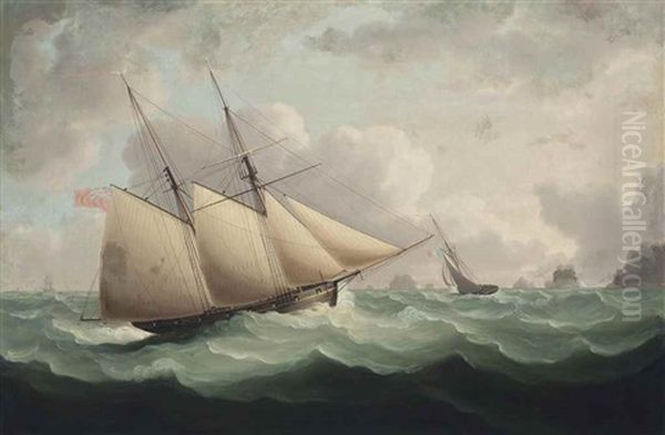 French And English Revenue Cutters In Close-quarters In The Channel - view 1