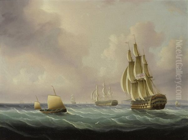 The Fleet Making For Open Sea - view 1