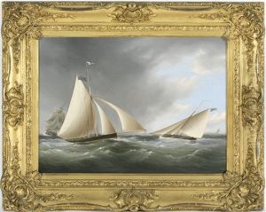 Cutters Racing In The Channel Of The Seven Sisters by Thomas Buttersworth