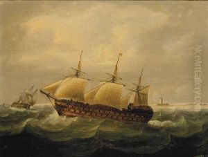 The Wreck Of The Hms St. George, Norway, 1811 by Thomas Buttersworth