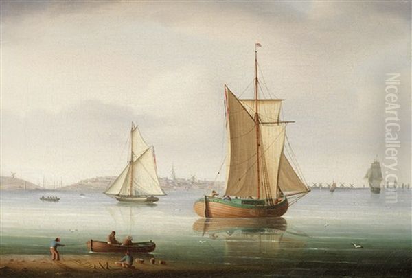 A Barge And Other Shipping Off Hoorn - view 1