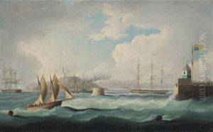 The Arrival Of H.m. King George Iv In The Firth Of Forth, On 14th August 1822, Aboard H.m.y. Royal George, Accompanied By The Royal Flotilla...