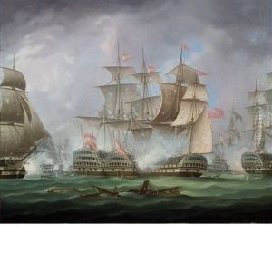 Nelson's Patent Bridge For Boarding First Rates At The Battle Of Cape St. Vincent, February 14 1797