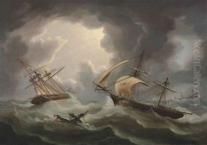Loss Of "h.m.s.s Blenheim" And "java" In A Hurricane Off Rodriguez; The Brig "harrier" Escaping, February