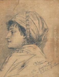 Profilo Di Donna by Saverio Francesco Altamura