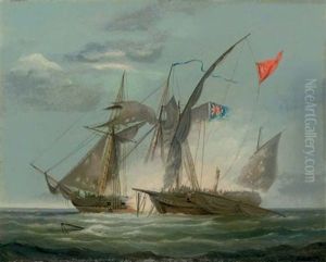 Capture Of A Barbary Corsair By A Naval Brig Capture Of A Barbary Corsair By A Naval Brig