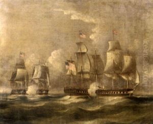 A Frigate Action Of The Anglo-american War Of 1812