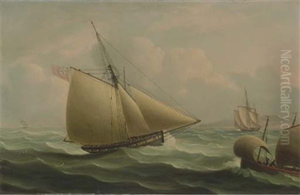 A Cutter In The English Channel - view 1
