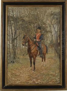 Hussar On A Stallion by Saverio Francesco Altamura