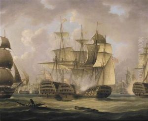 The Battle Of Cape St. Vincent, Fenruary 14, 1797, The "san Nicolas" And The "san Josef"