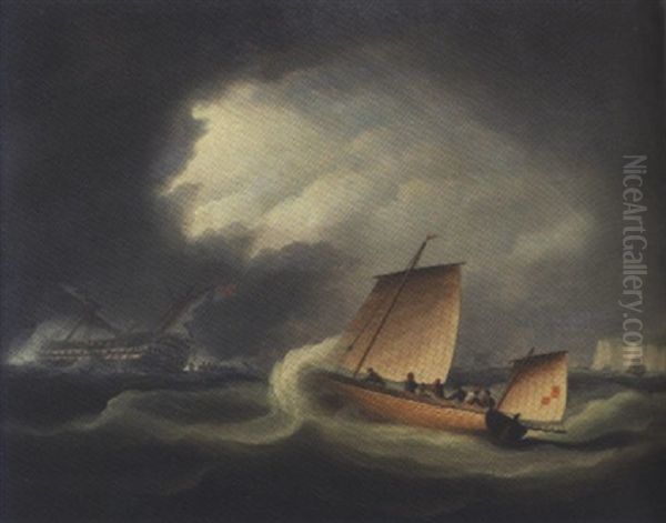 The Loss Of The "brittania" On The Goodwins - view 1
