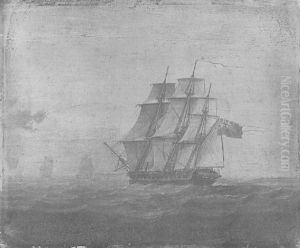 A British Frigate Under Full Sail