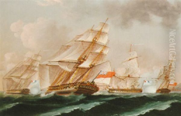 A Napoleonic Frigate Action - view 1