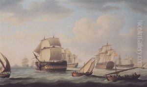 Captured Spanish Prizes After The Battle Of Cape St. Vincent