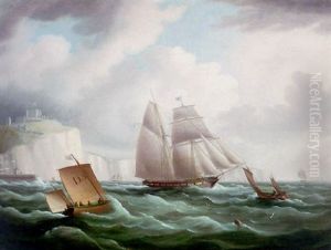Frigate Off Dover by Thomas Buttersworth