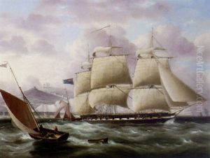 Shipping Off The Coast Of Dover by Thomas Buttersworth