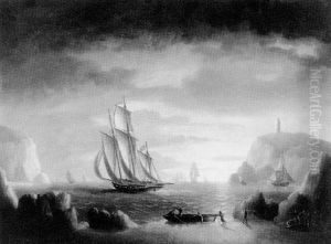 A Pirate Schooner Making Sail