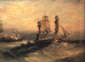 Tall Ship At Sea