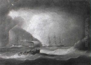 George Iv Passing The Bass Rock Near Firth
