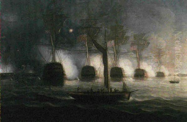 The Bombardment Of Algiers, 27th, August, 1816 - view 1