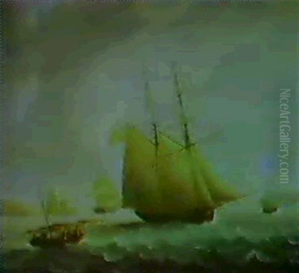 His Majesty's Ships Off The Tower Of Belem - view 1