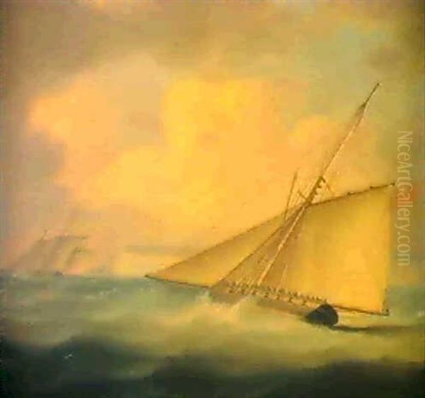 An Armed Cutter Off The Coast - view 1