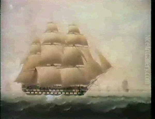 The East Indiaman 'rose' Off Portsmouth Harbour - view 1