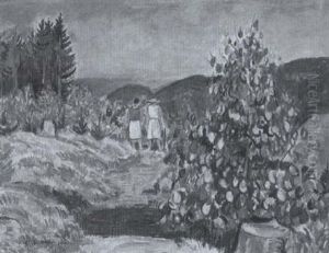 Wanderer Im Riesengebirge Mit Weitem Blick In Die Sommerliche Landschaft Wanderer Im Riesengebirge Mit Weitem Blick In Die Sommerliche Landschaft