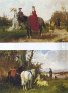 An Afternoon Ride by Georg Heinrich Buettner