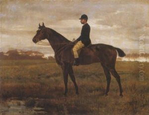 Urlovas Oszi Tajban (gentleman Riding In Autumn Landscape) by Helene Buettner
