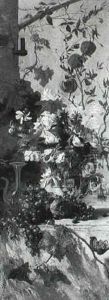 Fleurs Et Fruits Devant Un Port De La Mediterranee by Antoine Eugene Ernest Buttura