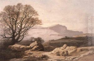 Montagne De Cipers, Pres De Grasse by Antoine Eugene Ernest Buttura