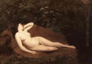 Jeune Femme Endormie by Eugene Ferdinand Buttura