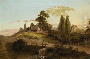 Evening by Abraham Louis Buvelot